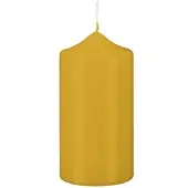 Kopschitz Kerzen 6 Stumpen Kerzen Spitzkopf Senf Mustard 300 x Ø 80 mm
