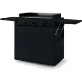 Forge Adour Gas Planchagrill Modern 75 Schwarz auf Rollwagen