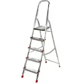 AgriEuro Premium Alu-Stehleiter Alice 5, 5 Stufen, 1,71 m