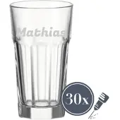 Luxentu Longdrinkglas ROCK 340 ml Name horizontal 30 Stück