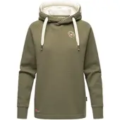 MARIKOO Damen Warmer Kapuzenpullover Pullover im Oversize Look AIRII