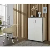 Bosse Verlag Bosse Solutions Highboard Chrom Flügeltüren weiss