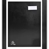 Exacompta 24161E 5x Unterschriftenmappe Direktion, 16 Fächer, 24x32cm - Schwarz