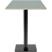 Restootab - Stehtisch Milan T 60x60cm Dekor Grau medio Kanten in Holzoptik