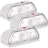 Lunartec 3er-Set Mini-LED-Treppenleuchten & Nachtlicht, PIR-Bewegungssensor
