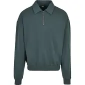 Urban Classics Shirt Collar Halbreißverschluss-sweatshirt