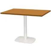 Restootab - Tisch Round weiß 120x70 Dekor Ocker maggese