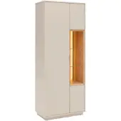 Premium Living Vitrine Velasca Eichefarben/Kaschmir