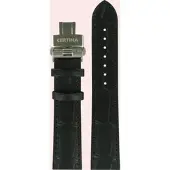 Certina - Leder Lederarmband 20mm/18mm C600016526 - alligator-prägung,kalb,schwarz