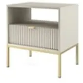 Möbel Kraft Nachtkommode ¦ beige ¦ Maße (cm): B: 54 H: 56