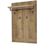 MONDO Garderobenpaneel Lisana , holzfarben , Holzwerkstoff,Massivholz , Maße (cm): B: 70 H: 123 T: 31.0