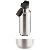 Weis 12671 Edelstahl Trinkflasche vakuumisoliert 500ml silber