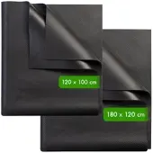 INFACTORY 2er-Set Anti-Rutsch-Schmutzmatte, zuschneidbar, 180x120 cm/120x100 cm