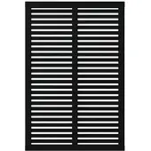 Plus Zaun Hauptelement Harmoni 120 x 180 cm RAL 9005 schwarz