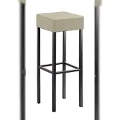 Mayer Barstuhl Sitzmöbel 1136 34 x 34 x 92 cm Stahl schwarz /taupe