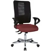 Topstar Bürostuhl »Open XT (N)« mit Armlehnen Netzrücken rot