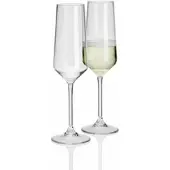 Flamefield 2 Stück Savoy Polycarbonat 290ml Sektglas in Echtglasoptik bruchfest