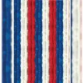 Arsvita Flauschvorhang 80x200 cm Unistreifen rot - weiß - blau