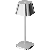 Villeroy & Boch NEAPEL MICRO Design Akku-Tischlampe – kabellos, wetterfest & dimmbar chrom