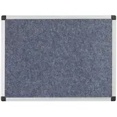 BI-Office Feuerhemmende Filz-Pinnwand grau 180x120cm