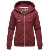 NAVAHOO Damen Kapuzensweatshirt Sportlicher Zip-Hoodie mit Dicken Tunnelzugkordeln Engelshaar
