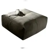 KAWOLA Hocker PALACE Polsterhocker velvet silver