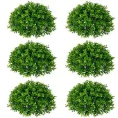 Creativ Green künstliche Pflanze Teeblatt-Halbkugel, ca 28x12cm, 6er Set