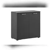 Proregal Möbelpartner Aktenschrank Hippo | Small | HxBxT 84x80x41 cm |Anthrazit von