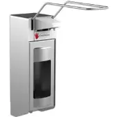 Gelzenleuchter Desinfektionsmittelspender UNI-PRO 10K XLV, Kunststoffpumpe 21050 , Aluminium-Gehäuse, mattsilber eloxiert, 1000 ml
