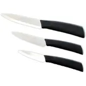 Rosenstein & Söhne 3er-Set: Schäl-, Obst- und Universal-Keramikmesser