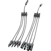 Fothermo 4-fach MC4 Parallelstecker (Paar) - Länge 1,2 m