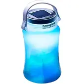 Semptec 2in1-Solar-Campingleuchte CL-103.ms, Aufbewahrungsbox, 100 lm, blau