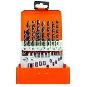 Projahn Spiralbohrer-Set UF-L, HSS-Co, 19-teilig, Ø 1–10 mm / 0,5 mm Schritte, in Bohrerkassette
