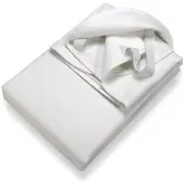 Setex Wasserdichter Molton Matratzenschutz, 2-lagig, 140x220cm, Matratzenschoner aus 100% Baumwolle, Eckgummis, weiß