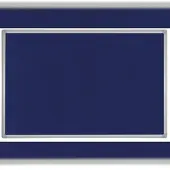 BI-Office Maya Blaue Filz-Tafel, grau Kunststoffrahmen, 90 x 60 cm