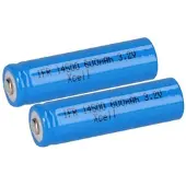 Xcell 2x IFR 14500 AA Solar Akku LiFePO4 3,2V 600mAh