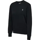Hummel Sweatshirt "HMLPULSE W SWEAT CREWNECK", normale Passform, mit Stickerei Chevron-Logo, ohne Verschluss