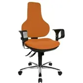 Topstar Bürostuhl »Ergo Point SY Deluxe« mit Armlehnen orange