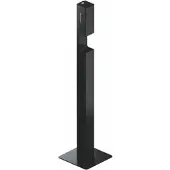 Hewi System 900 Desinfektionsspender Säule, Edelstahl, pulverbeschichtet, DC Schwarz tiefmatt