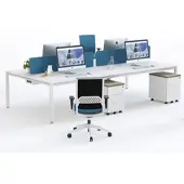 ACTIU Teamarbeitsplatz 4 Personen Schreibtisch Ital