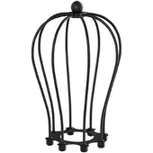 Ledscom.de Käfig-Lampenschirm, schwarz, 115mm Ø