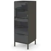 Möbel Kraft Kommode ¦ schwarz ¦ Maße (cm): B: 40 H: 110