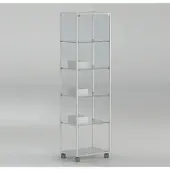 JTI-Vitrine Glasvitrine Ausstellung Weiß abschließbar JT-A5118P
