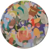 Paper Collective - Mosh Pit Tablett, Ø 45 cm, mehrfarbig