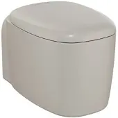 Vitra Plural Tiefspüler-Wand-WC Flush 2.0 ohne Spülrand, 36 x 55 cm, Taupe Matt