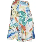 Urban Classics Aop Satin Kurzer Rock Mit Niedriger Taille