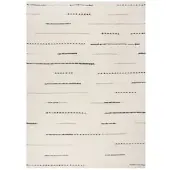KADIMA DESIGN Wollteppich gestreift Beige-Schwarz 200 x 290 cm - THORN Kadima