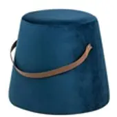 Möbel Kraft Pouf , blau , Maße (cm): B: 42 H: 36