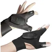 Pearl 1 Paar Handschuhe mit Akku-LED-Licht, wiederaufladbar, Einheitsgröße