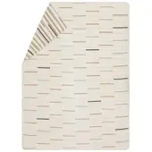 David Fussenegger Kurzflor- Wohndecke Savona 'Striche' 150 x 200 cm Rohweiß